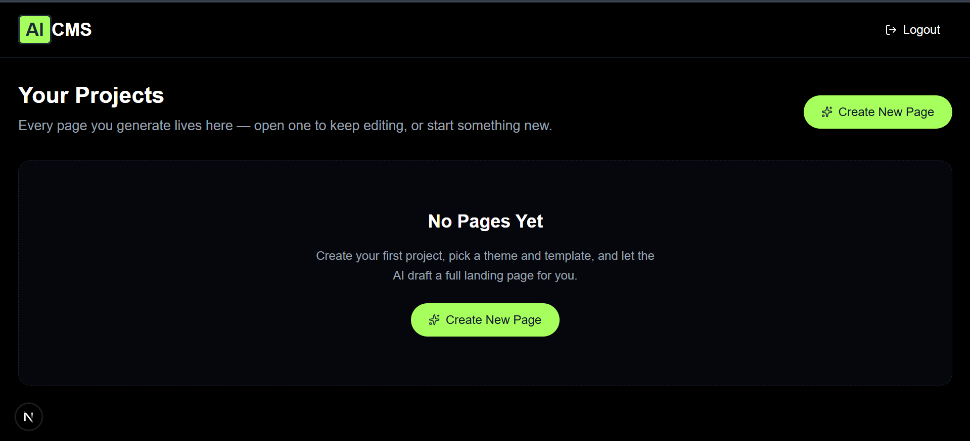 AI-Powered Content Management System Microsite Builder preview